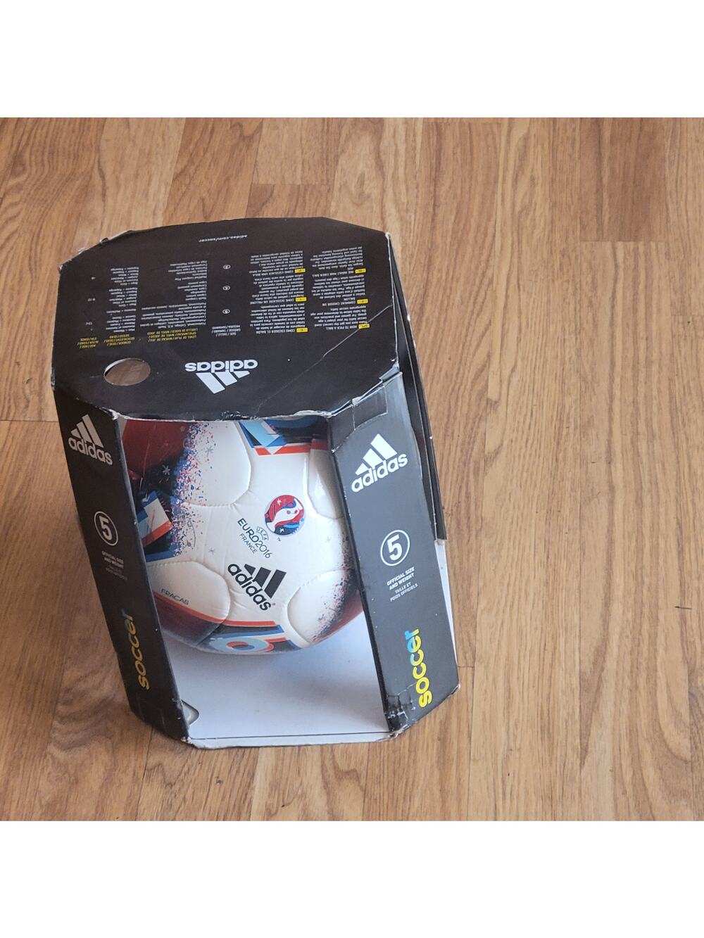 Adidas UEFA Euro 2016 France Fracas Official Match Soccer Ball size 5 New
